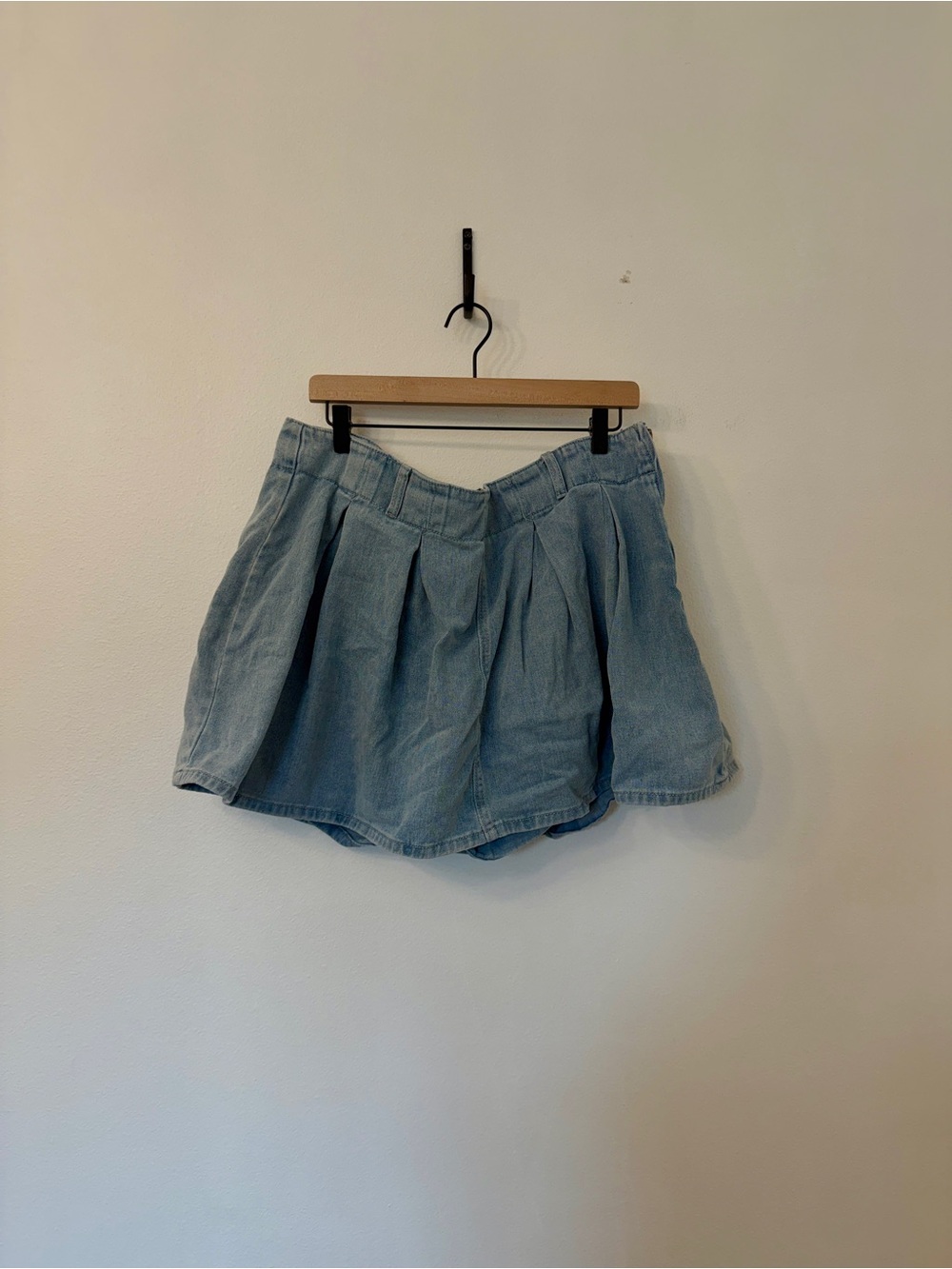 ARULA Light Blue Denim Skort